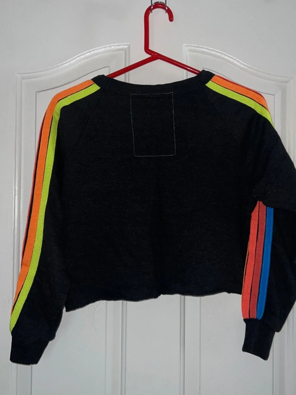 Aviator Nation -XS- bolt cropped rainbow stripe - Picture 2 of 7